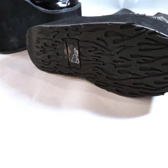 SOLD ON DEPOP Black Platform Buckle Boots Demonia Wide calf - Picture 5 of 7